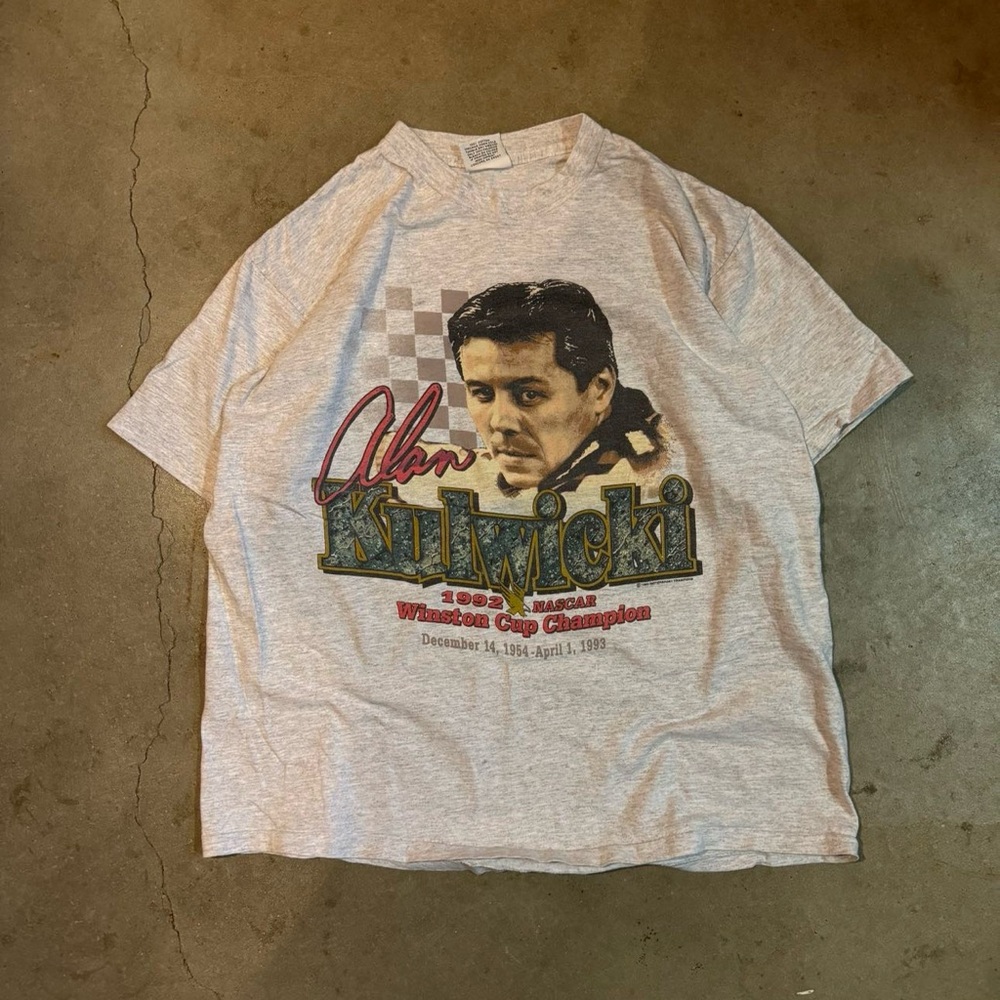 Gray Alan Kulwicki Graphic T-Shirt